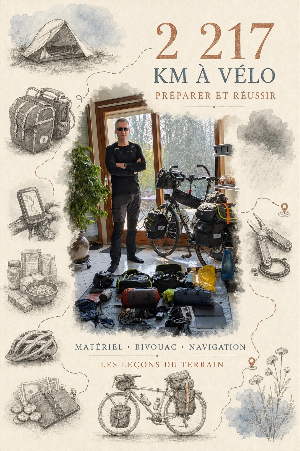 Couverture — 2 217 km à vélo