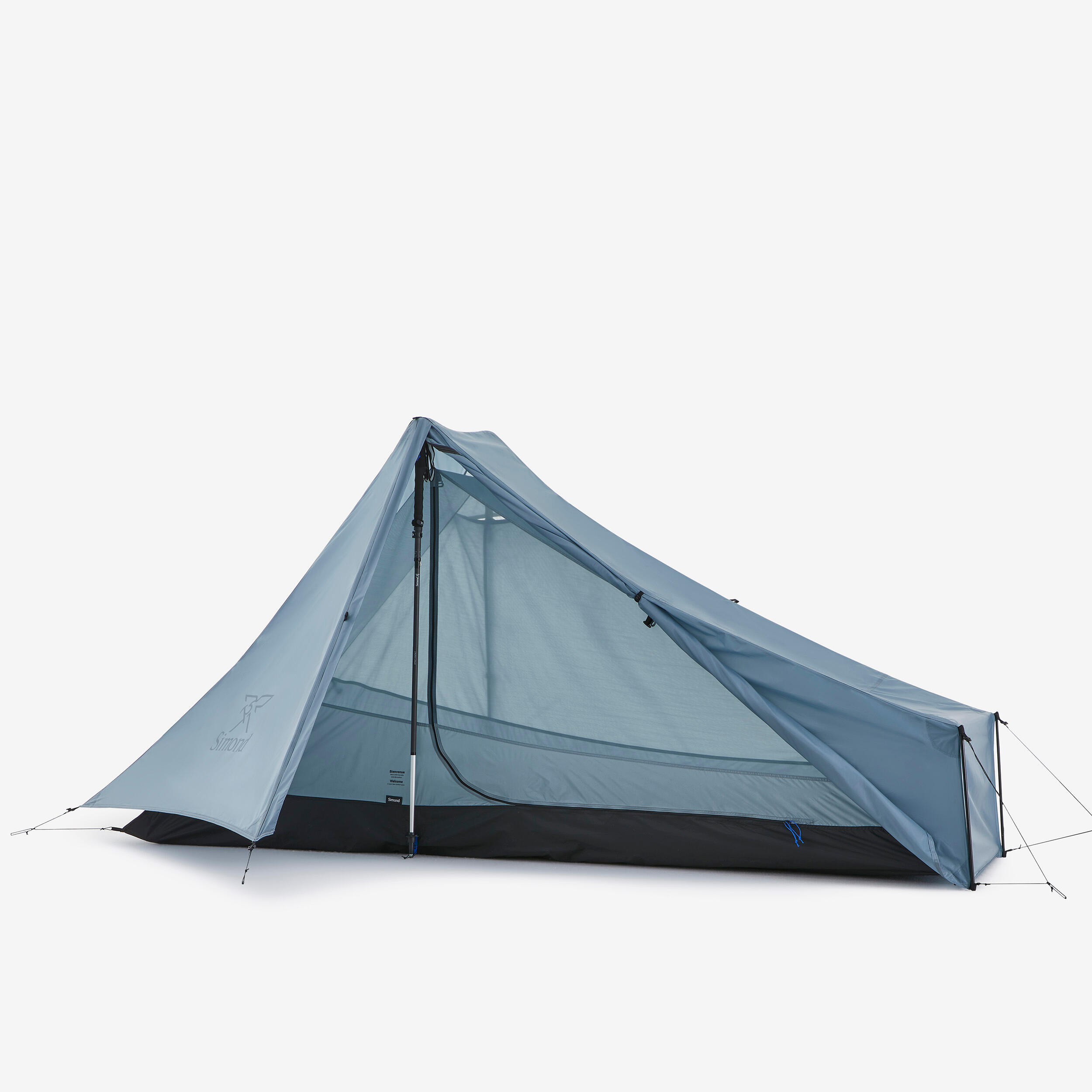 Tente tarp MT900 une place ouverte, vue latérale